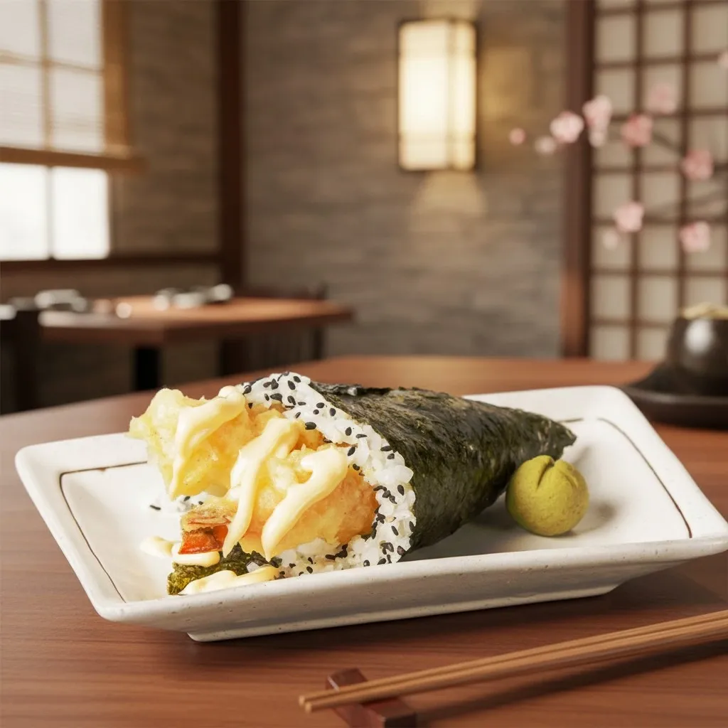 Shrimp Tempura Temaki