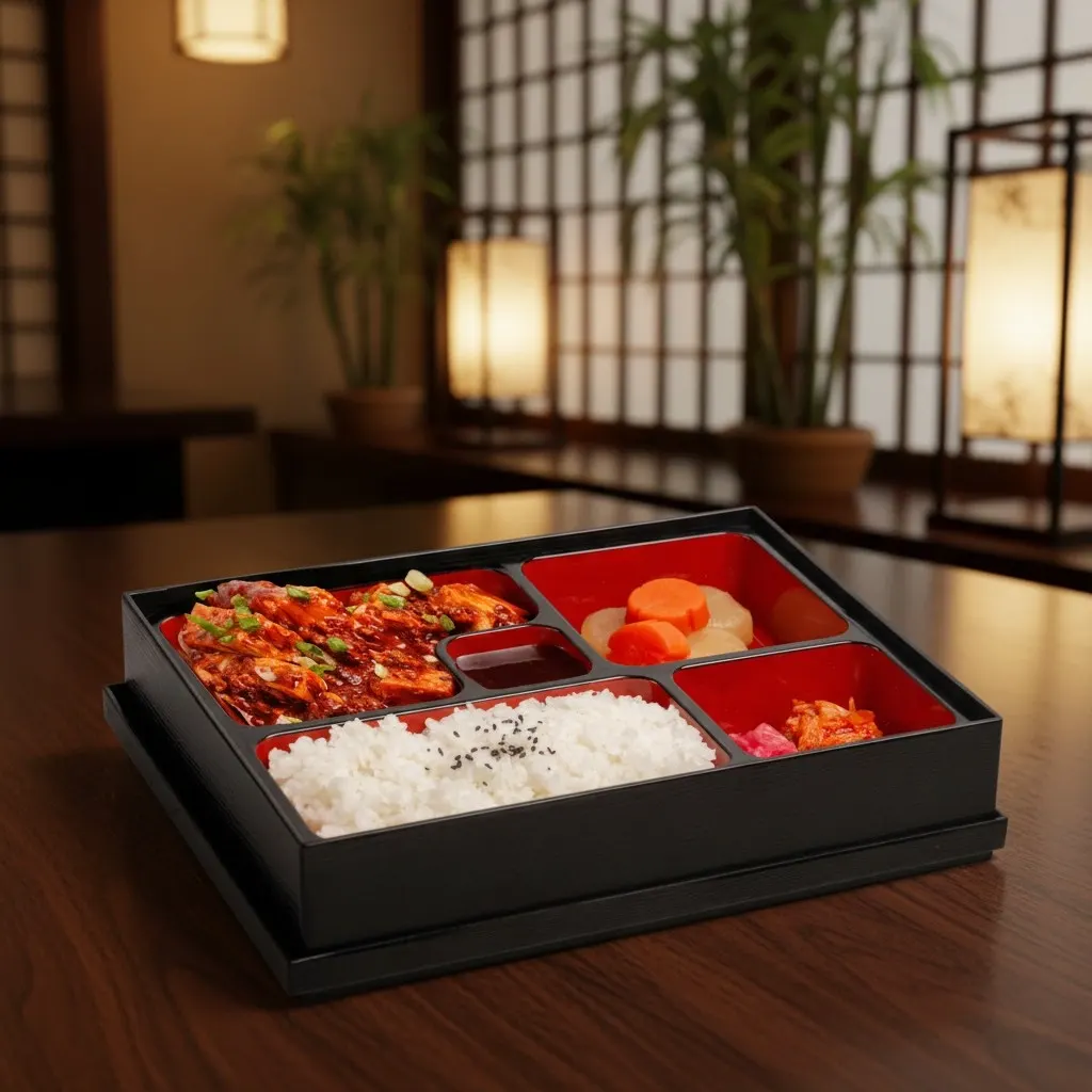 Spicy Tofu Chicken Bento