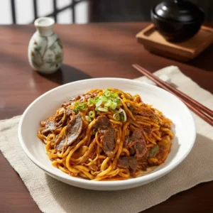 Beef Kimchi Yaki Soba