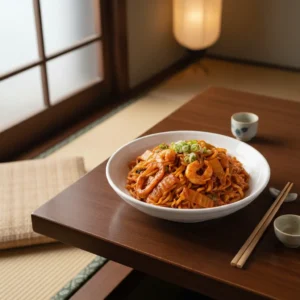 Seafood Kimchi Yakisoba